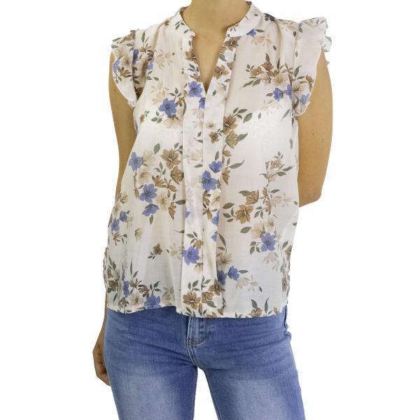 Blusa fantasia con volant